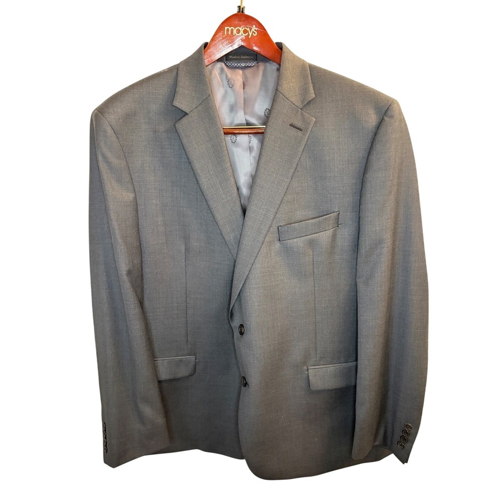 Lauren Ralph Lauren‎ Mens Gray Wool Blend 2 Piece Suit 48R 48 R